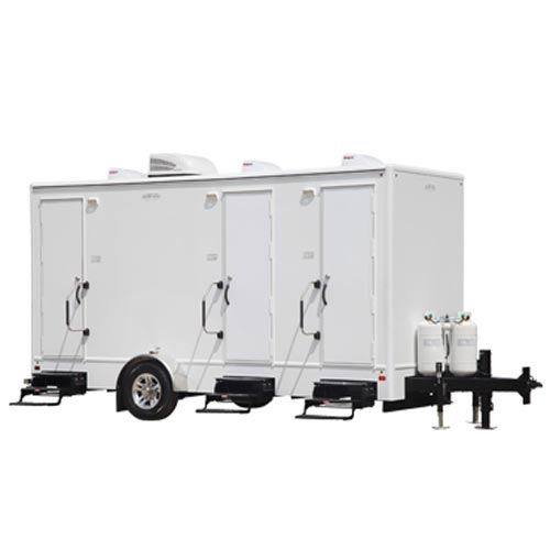 Stone 3-station combo restroom and shower trailer